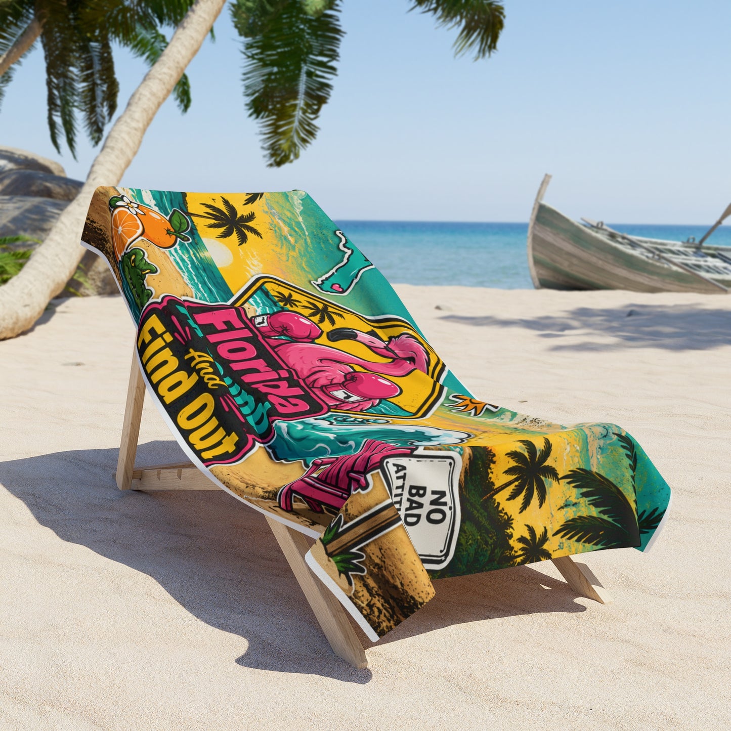 Florida Around and Find Out Beach Towel