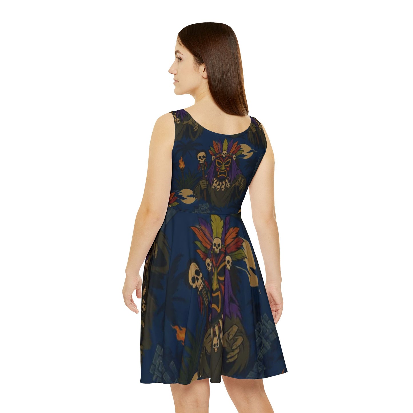 Skater Dress - Mystic Tribal Shaman AOP Print