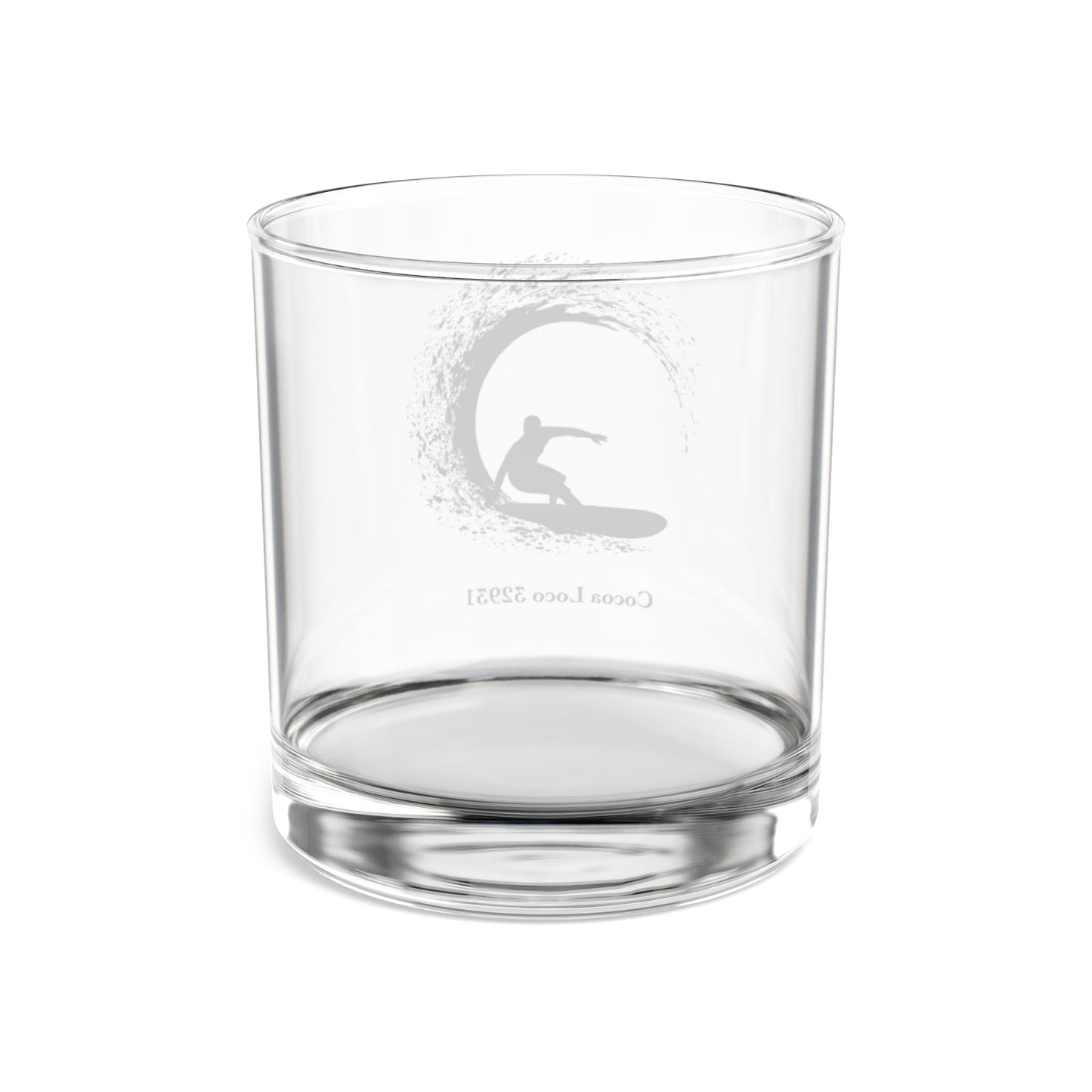 Surfer Wave Rocks Glass - 10oz Whiskey Tumbler