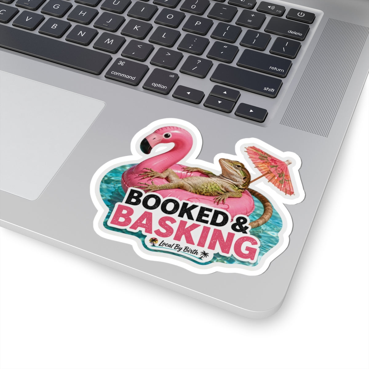 Booked & Basking Sticker