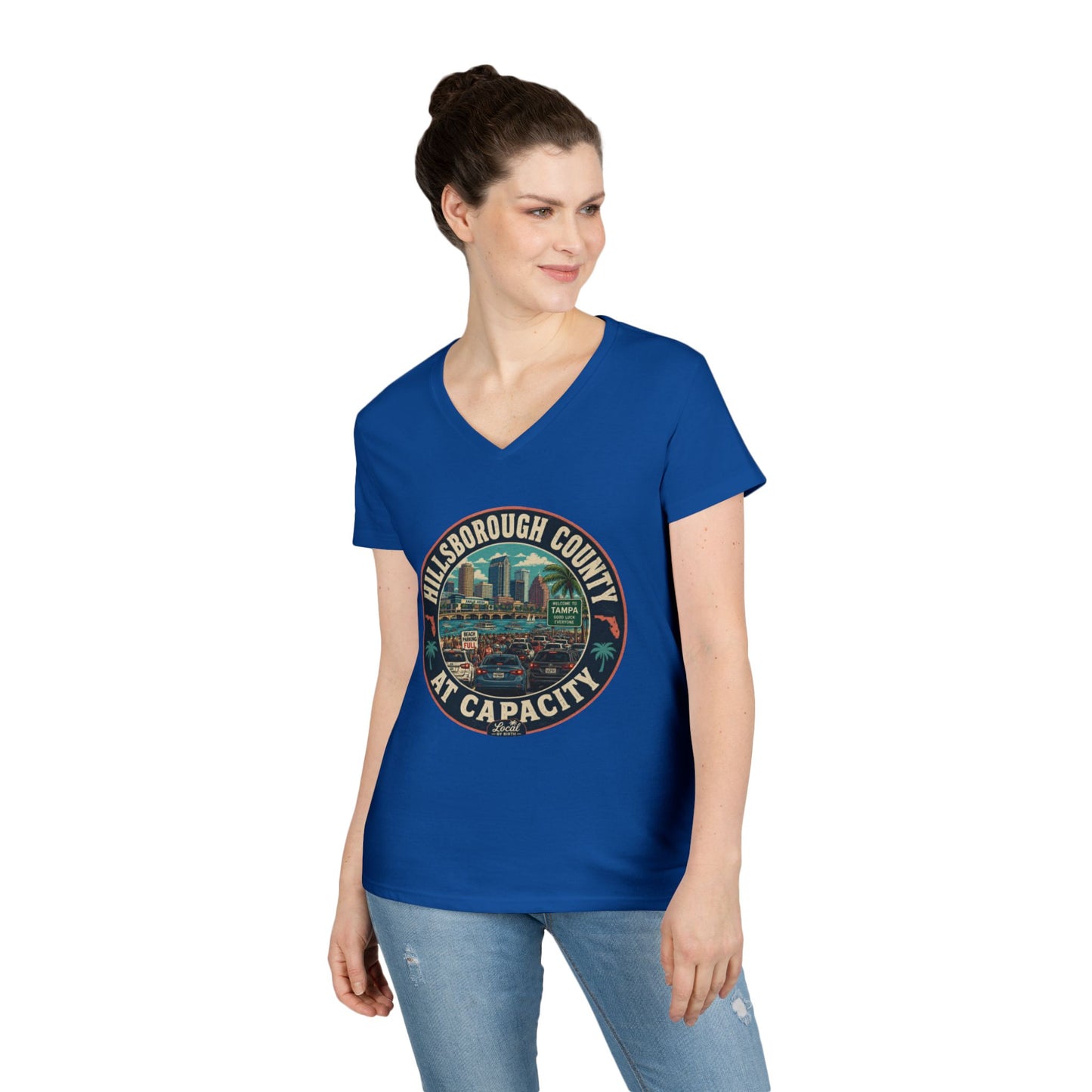 Hillsborough County At Capacity V-Neck Tee