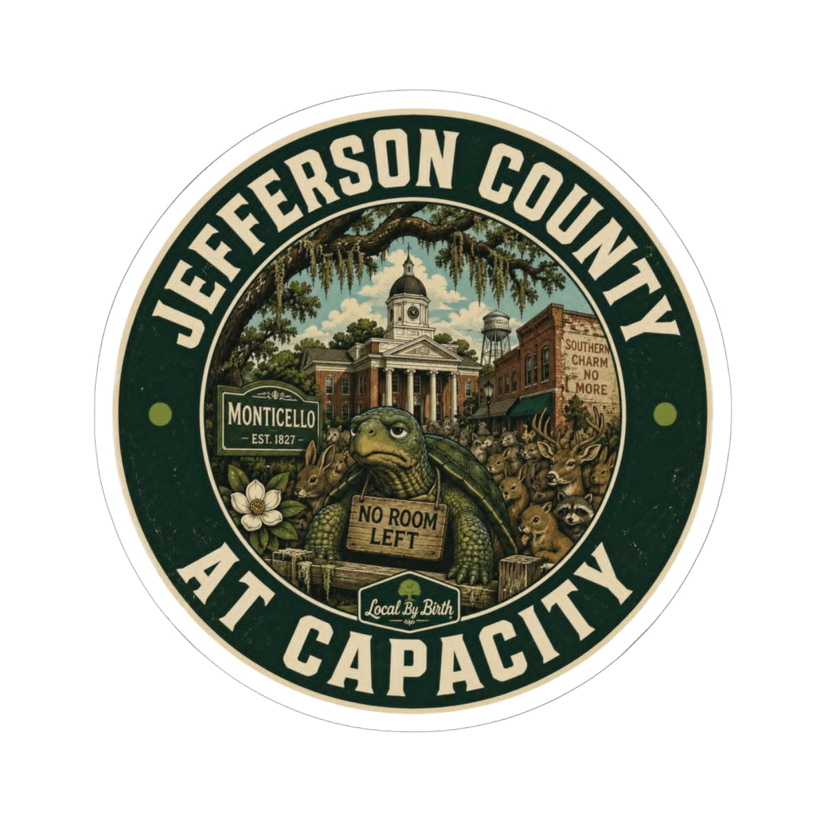 Jefferson County At Capacity Sticker