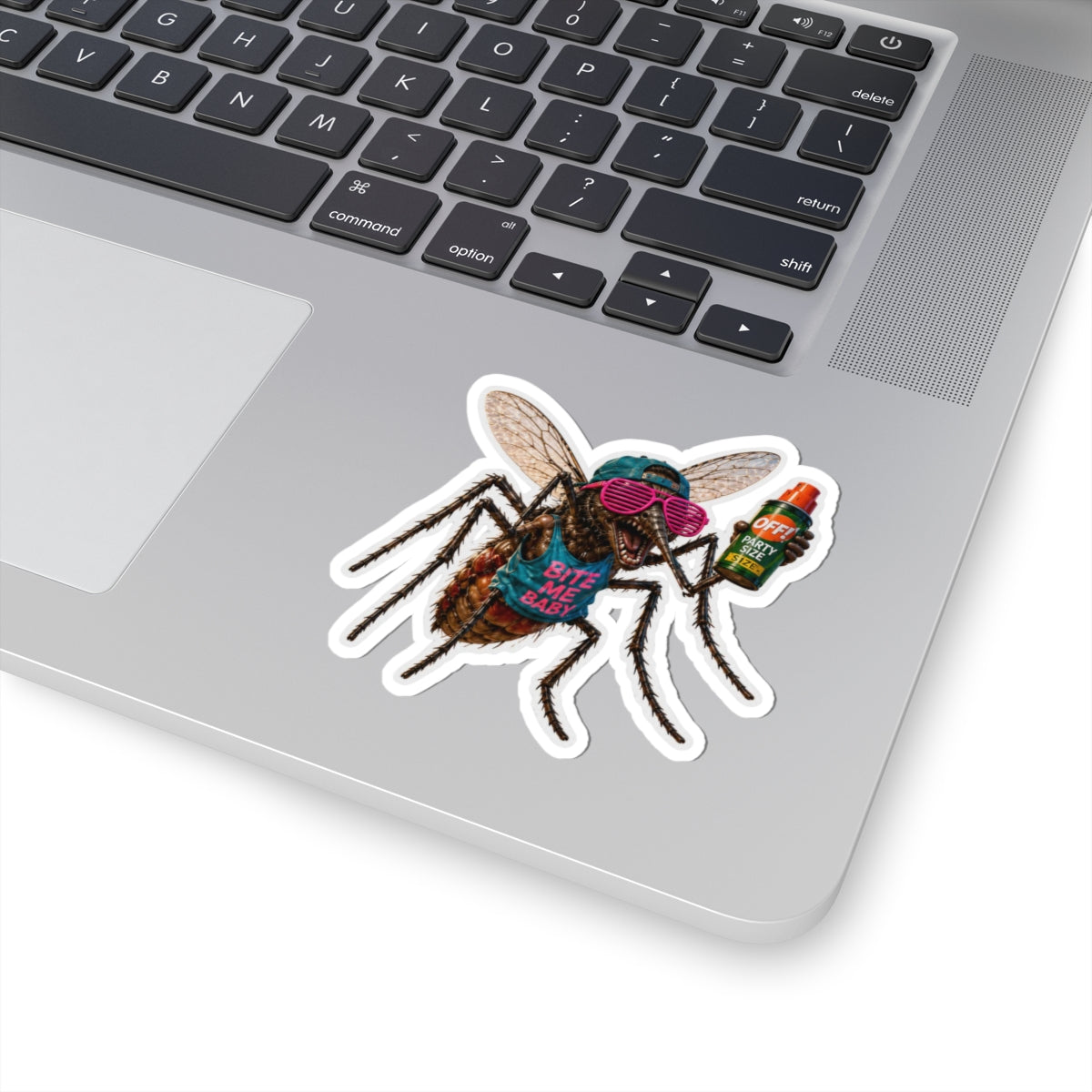 Party Mosquito Sticker — 'Bite Me Baby'
