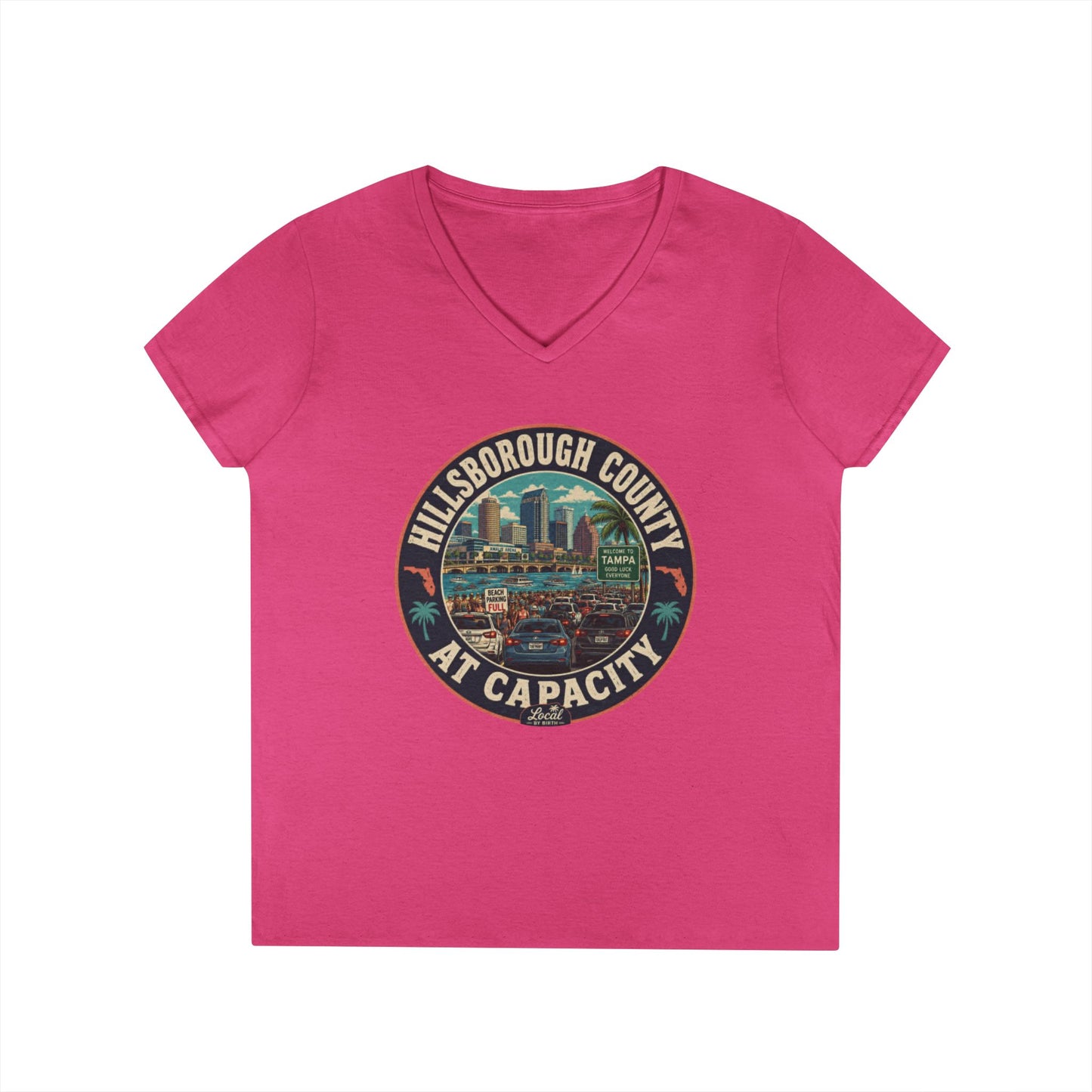 Hillsborough County At Capacity V-Neck Tee