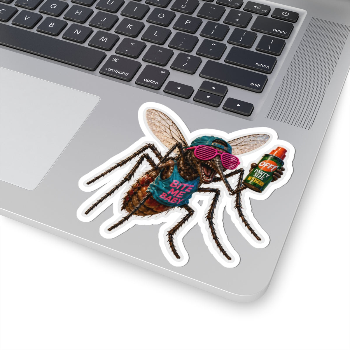 Party Mosquito Sticker — 'Bite Me Baby'