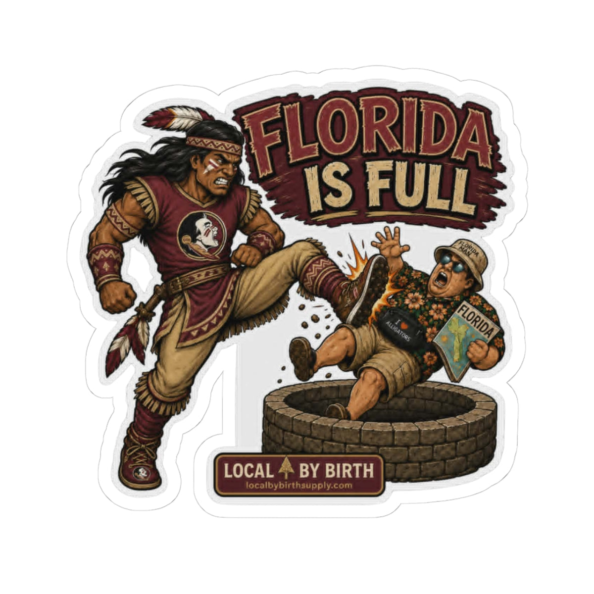Seminole Football- Florida Is Full Sticker