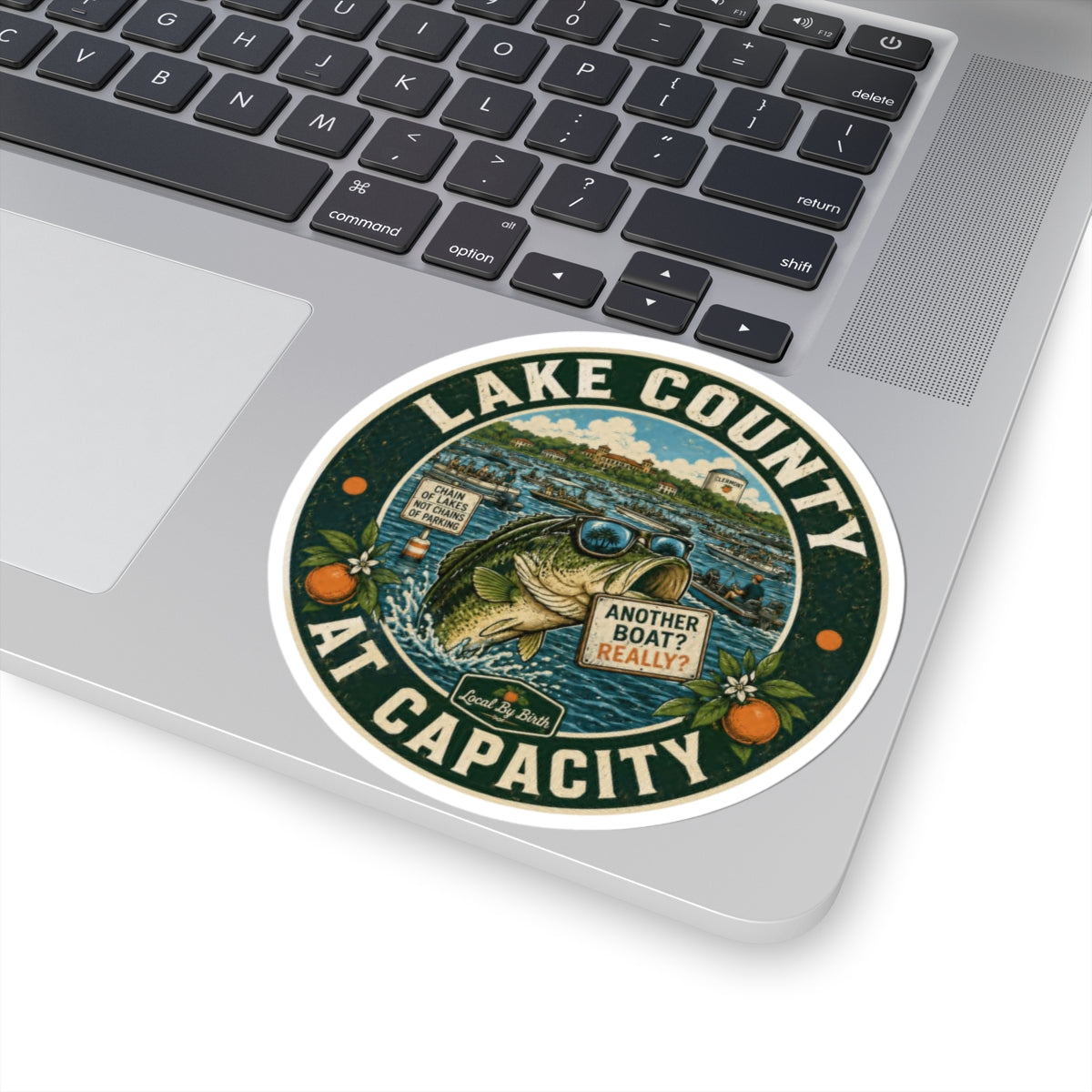 Lake County At Capacity Fishing Sticker