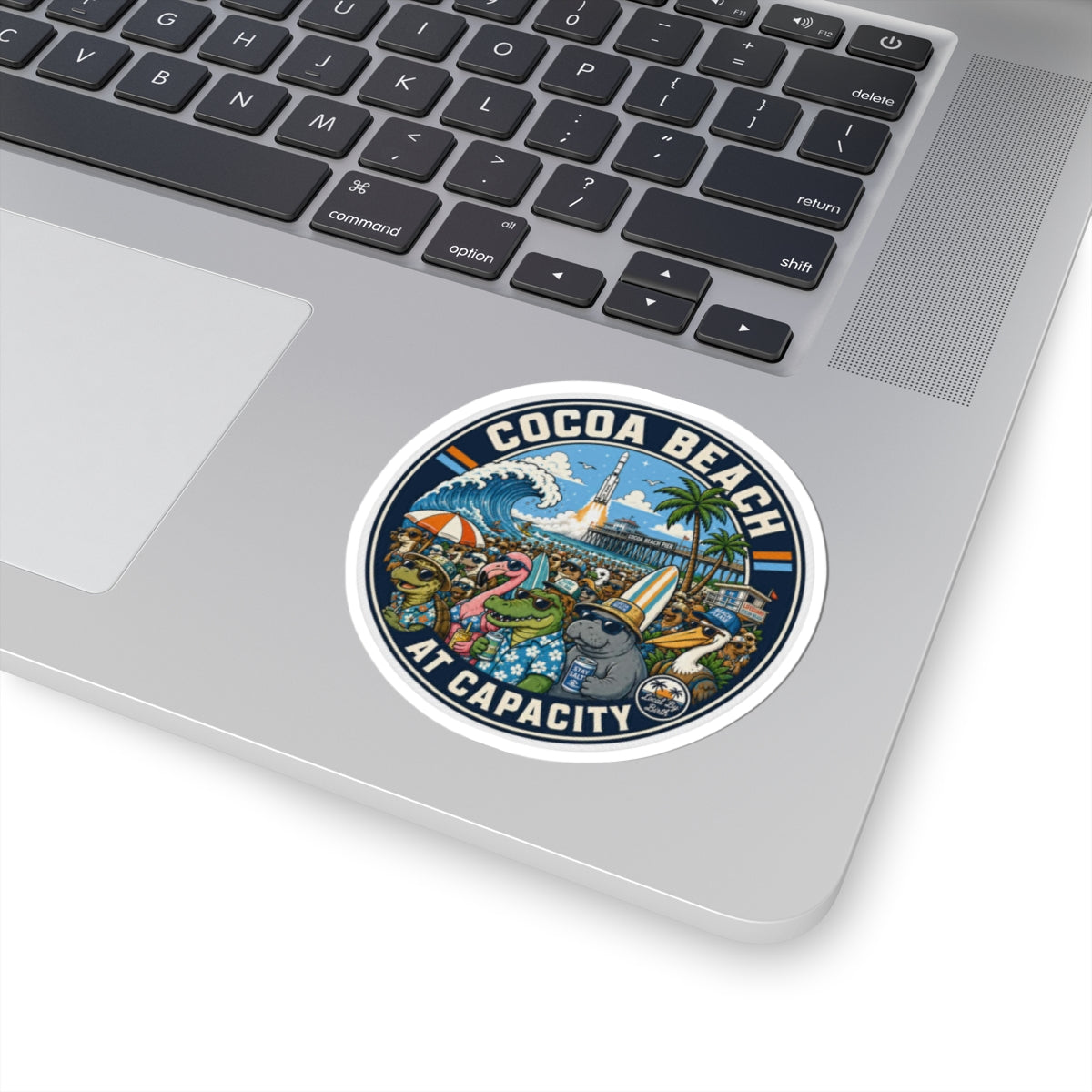 Cocoa Beach At Capacity Sticker