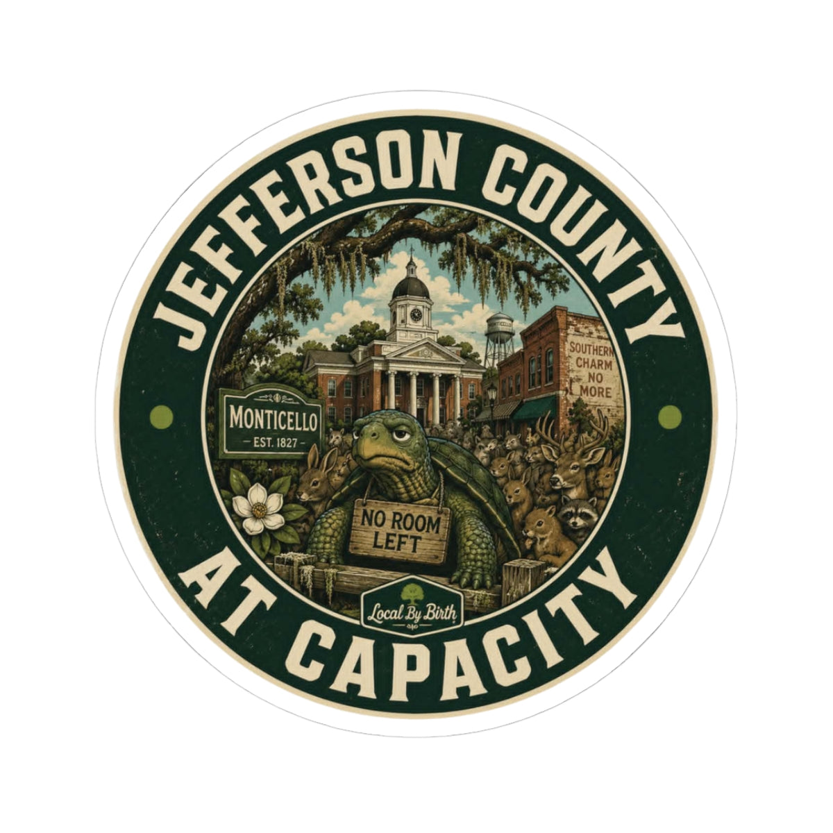 Jefferson County At Capacity Sticker