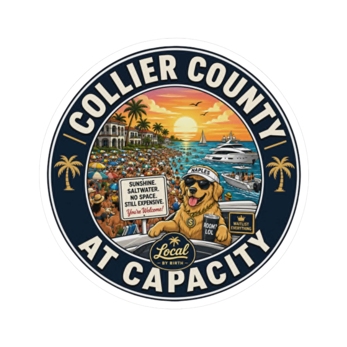 Collier County at Capacity Sticker