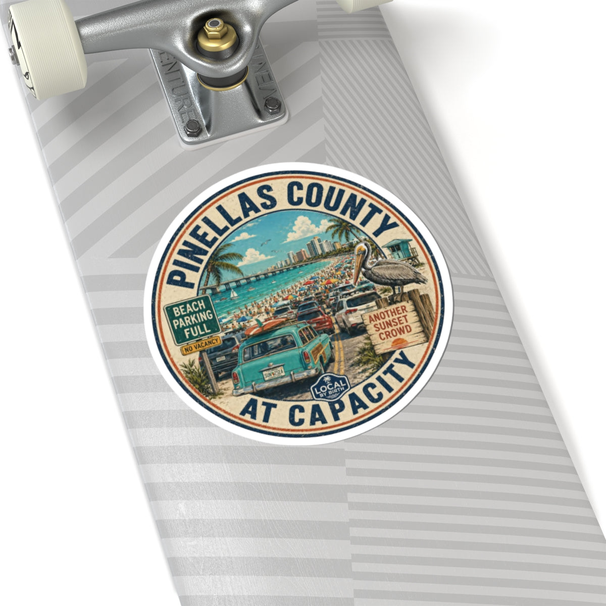 Pinellas County At Capacity Sticker