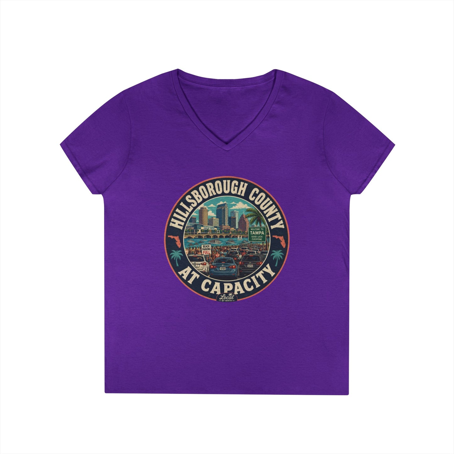 Hillsborough County At Capacity V-Neck Tee