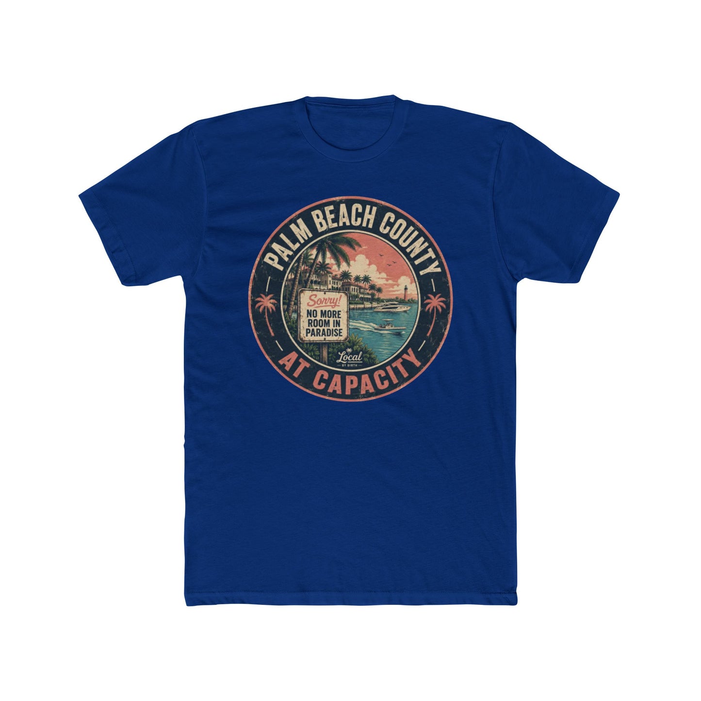 Palm Beach County At Capacity Vintage Sunset T-Shirt