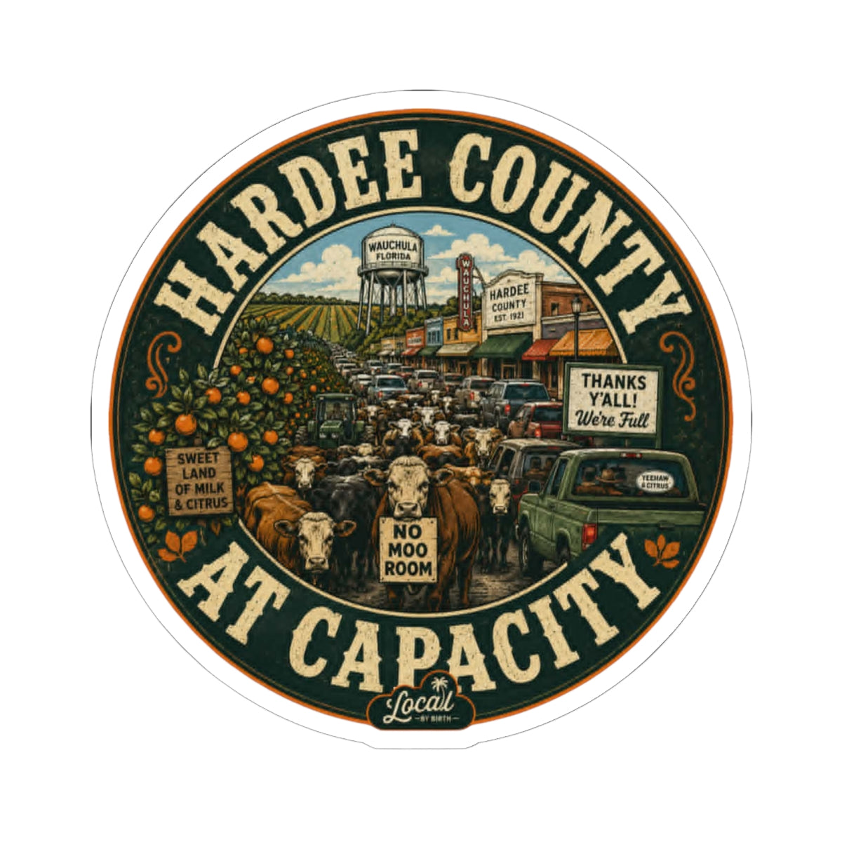 Hardee County At Capacity Sticker