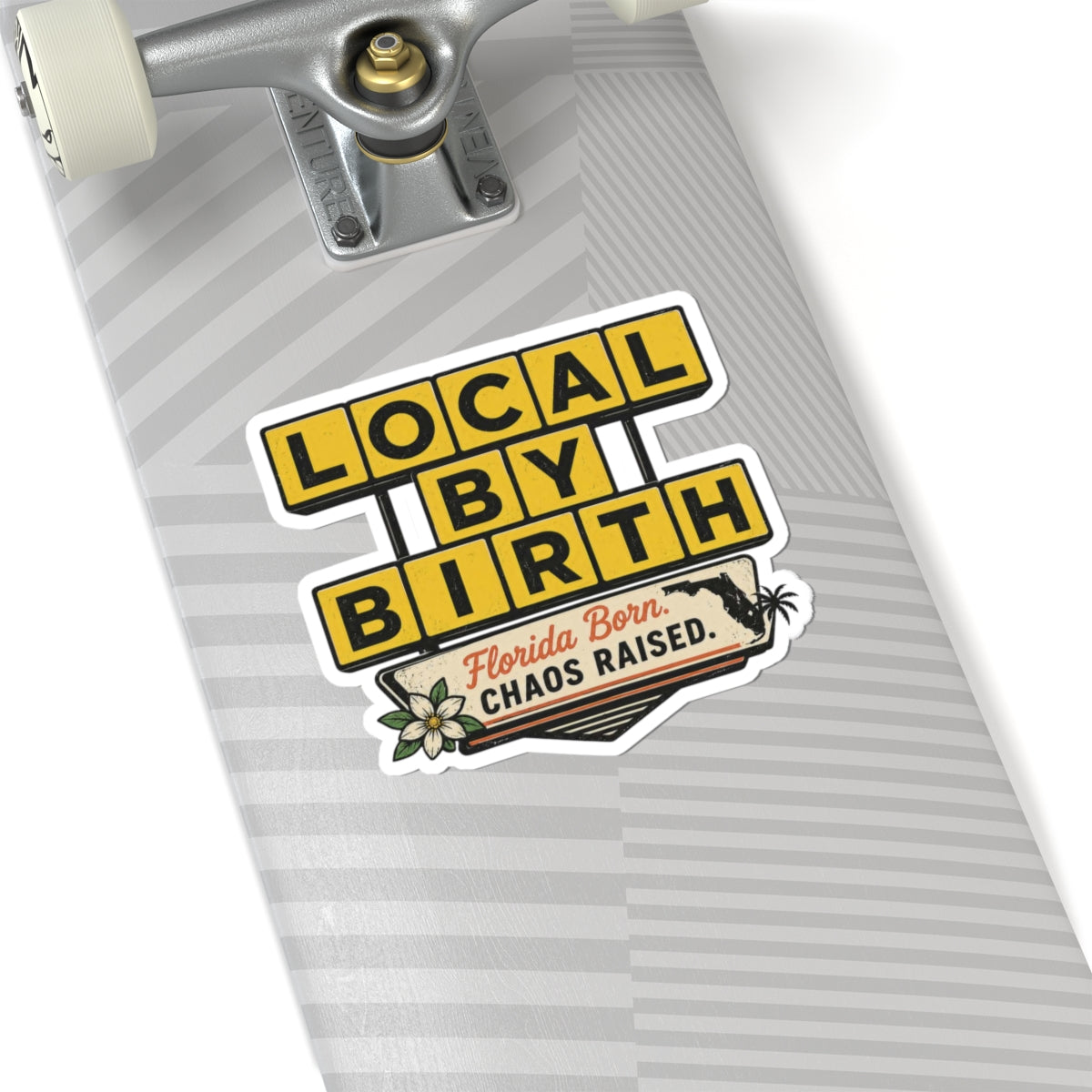 Florida Waffle House Style Sticker – Funny Local Pride Vinyl Decal | Local By Birth