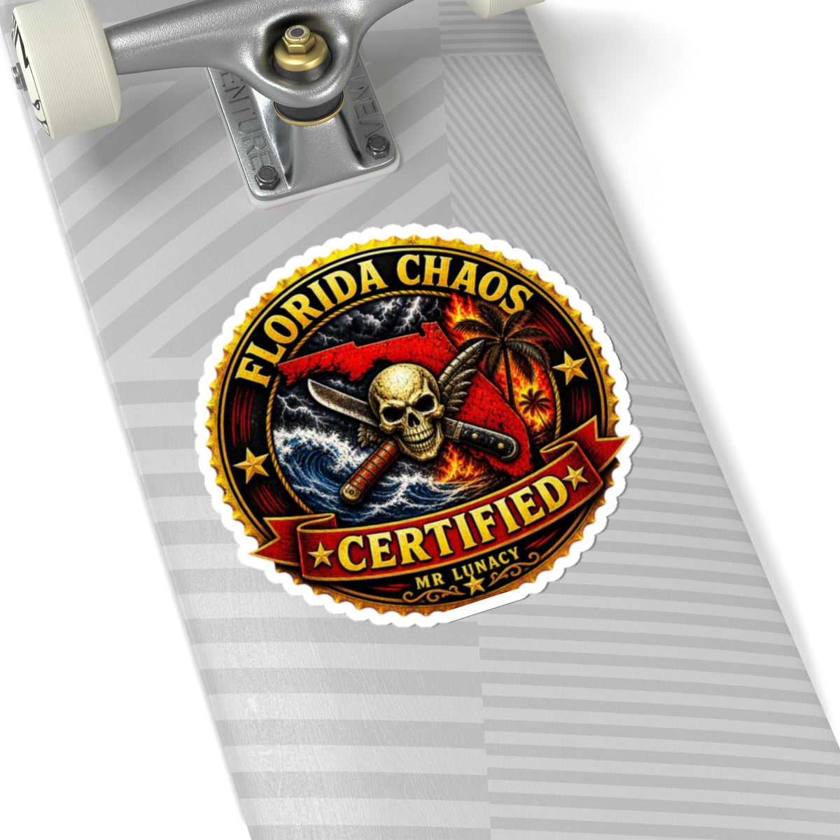 ☠️ Florida Chaos Certified Sticker ☠️ Mr.Lunacy
