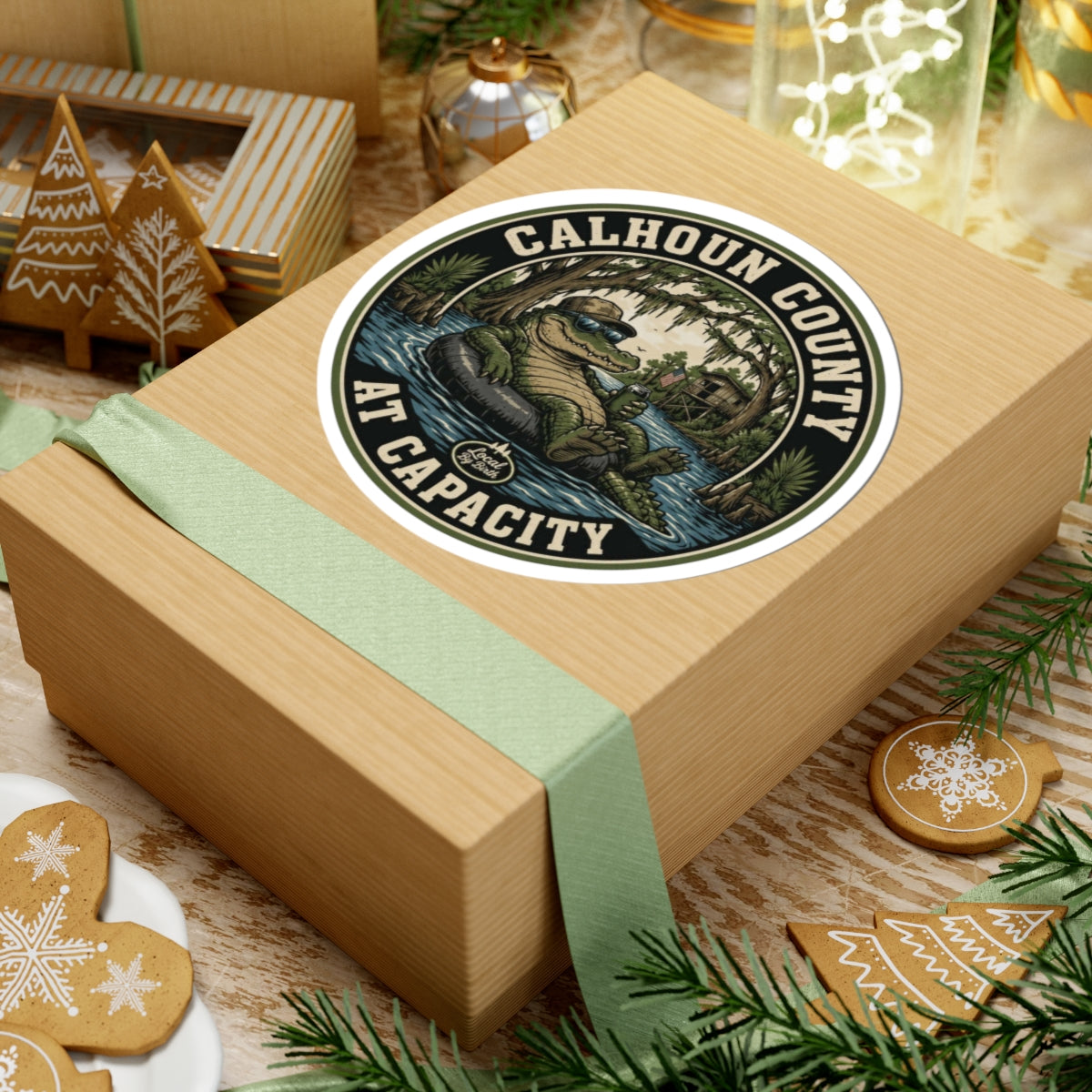 Calhoun County Alligator Sticker