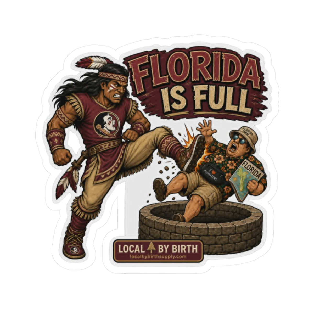 Seminole Football- Florida Is Full Sticker