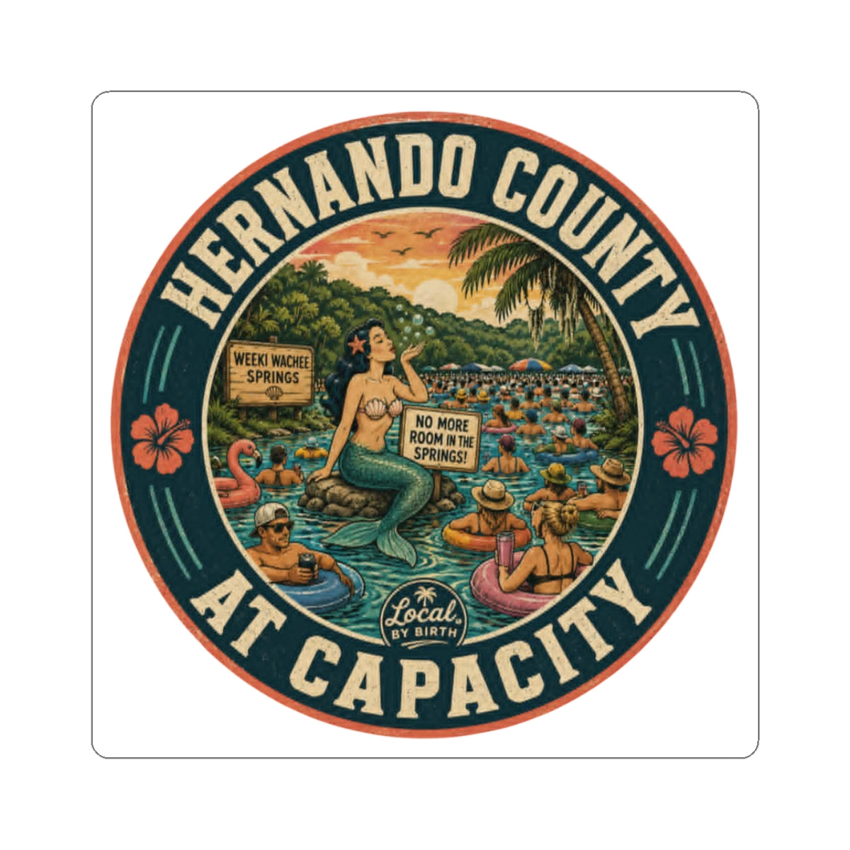 Hernando County At Capacity Sticker