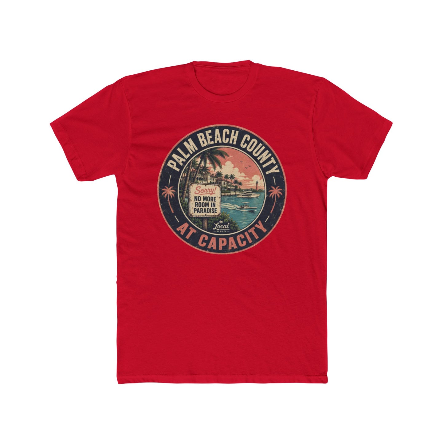 Palm Beach County At Capacity Vintage Sunset T-Shirt