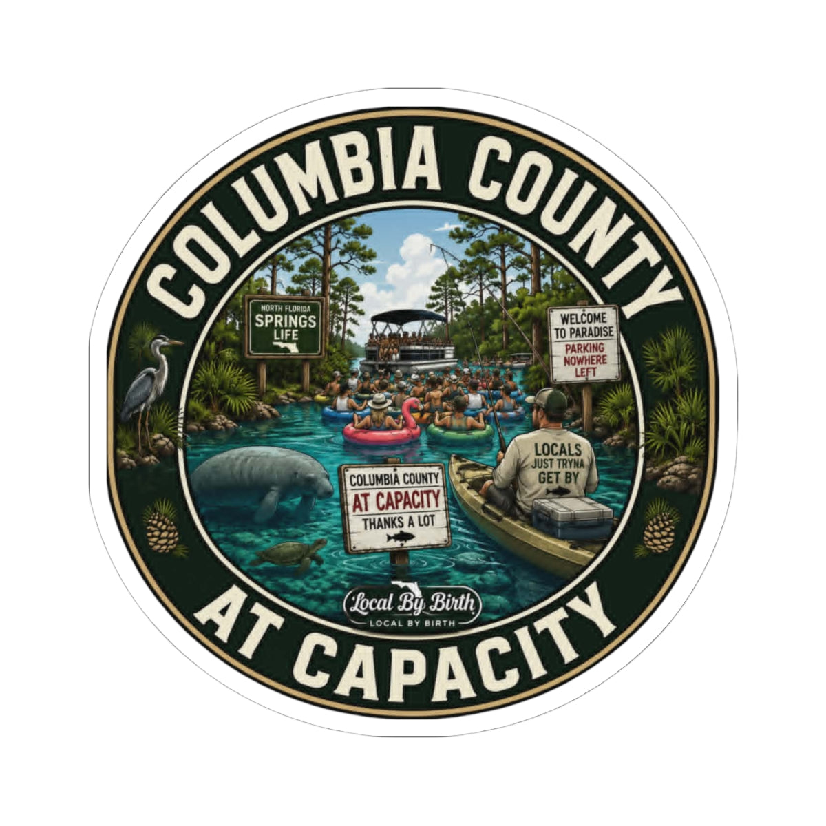 Columbia County At Capacity Sticker