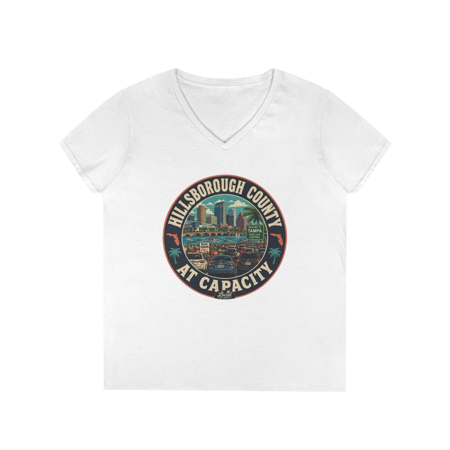 Hillsborough County At Capacity V-Neck Tee