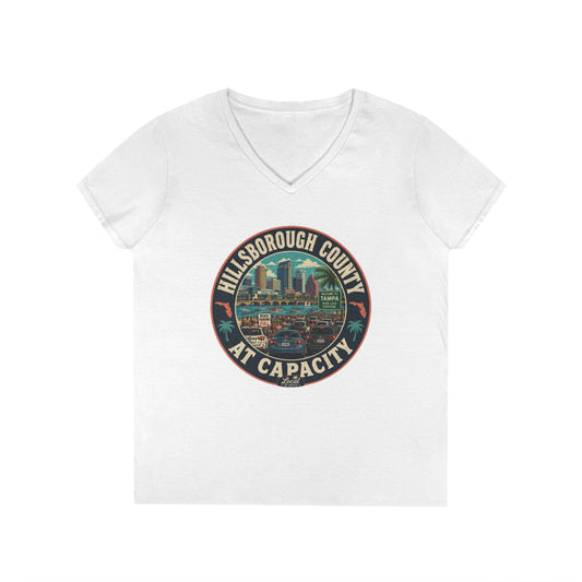 Hillsborough County At Capacity V-Neck Tee