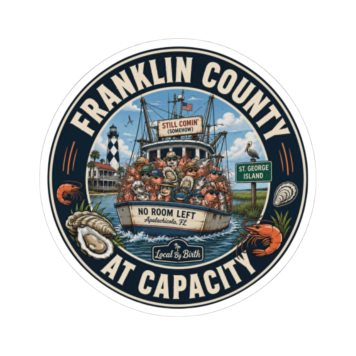 Franklin County At Capacity Sticker