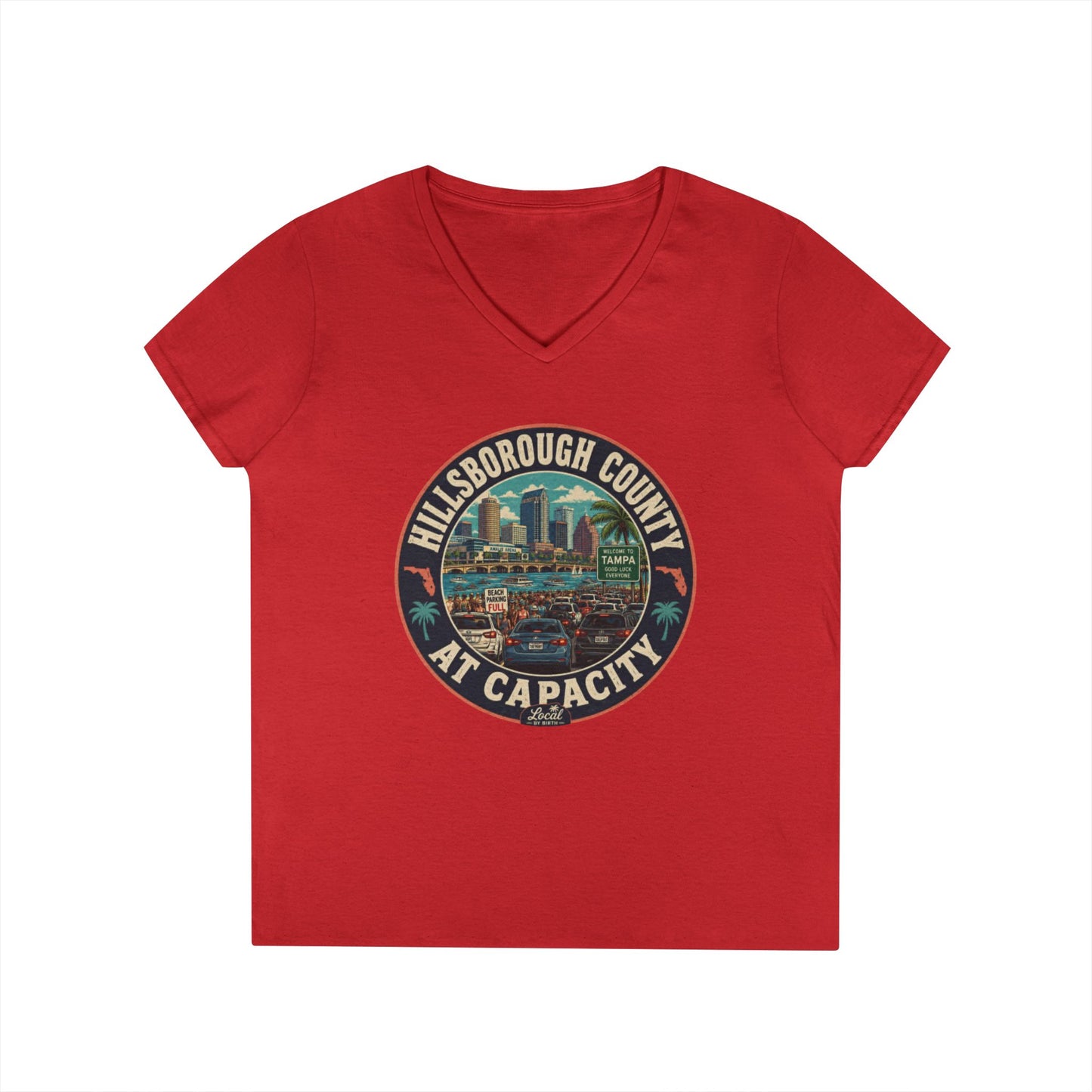 Hillsborough County At Capacity V-Neck Tee
