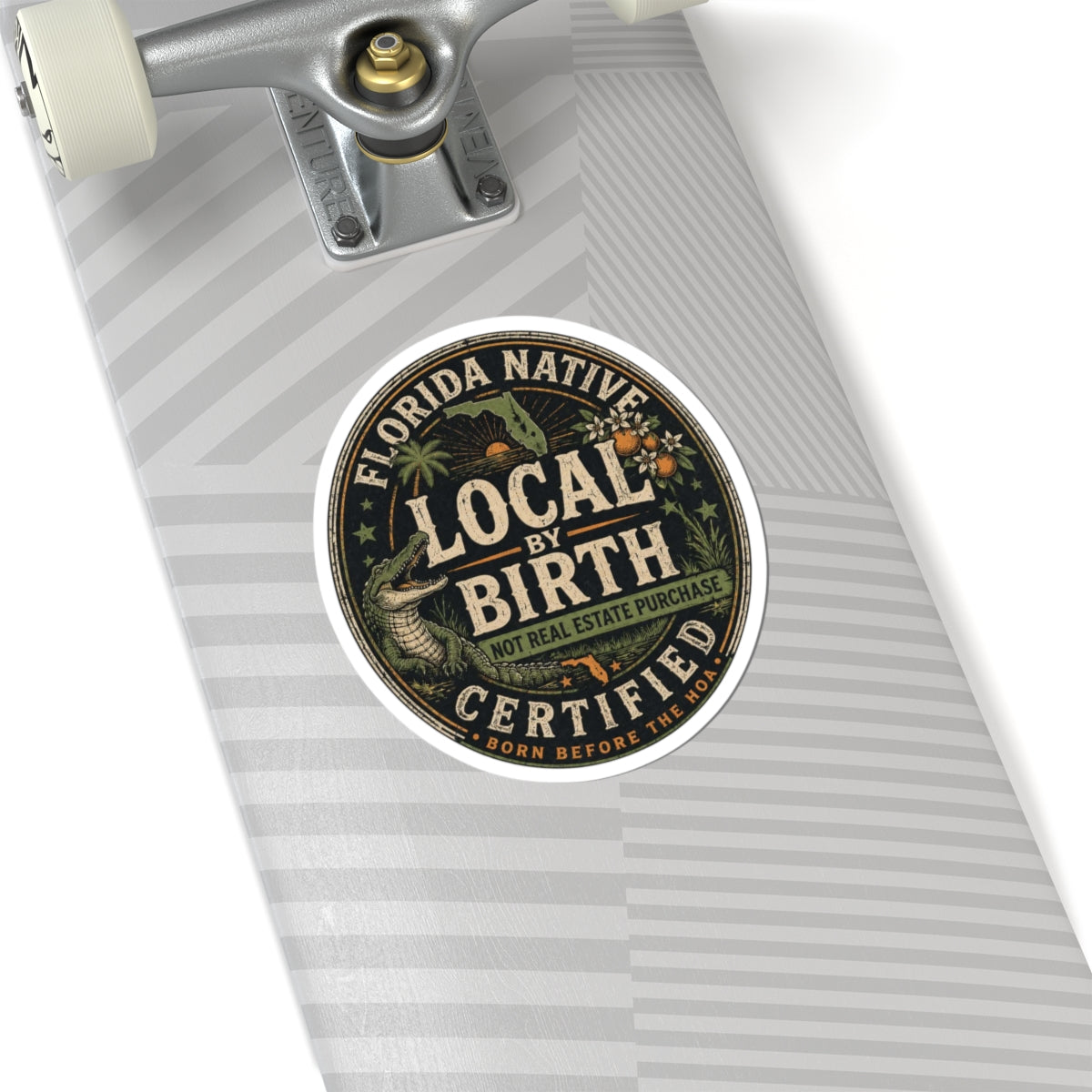 Florida Native Certified Sticker — "Local by Birth" Kiss