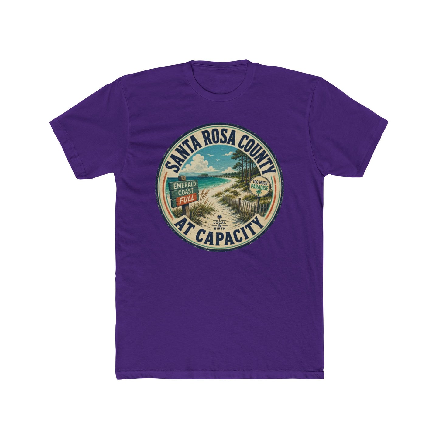 Santa Rosa County At Capacity Vintage Beach T-Shirt