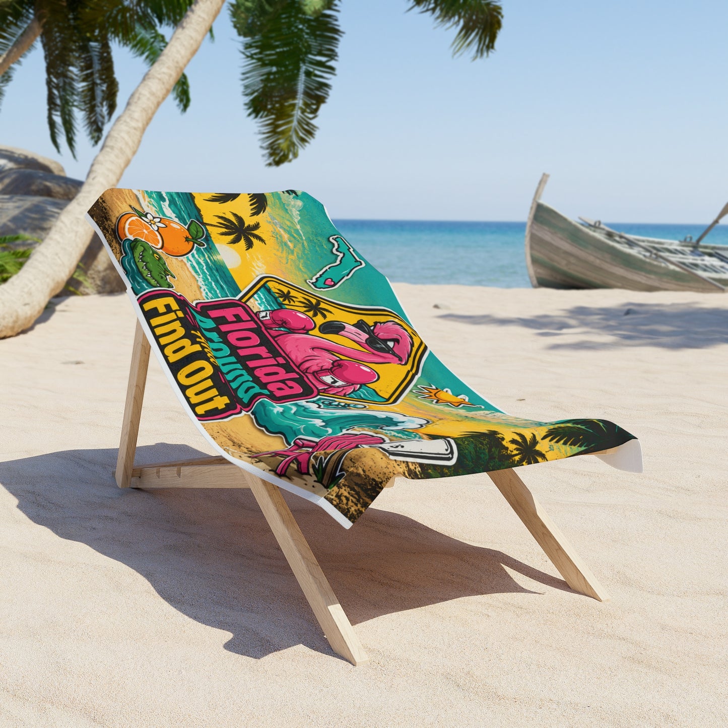 Florida Around and Find Out Beach Towel