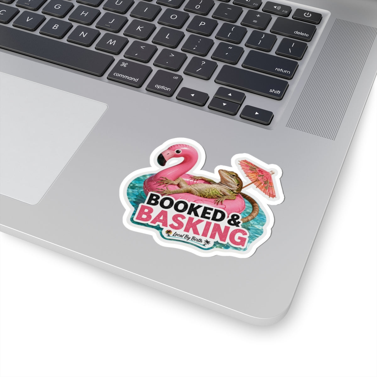 Booked & Basking Sticker