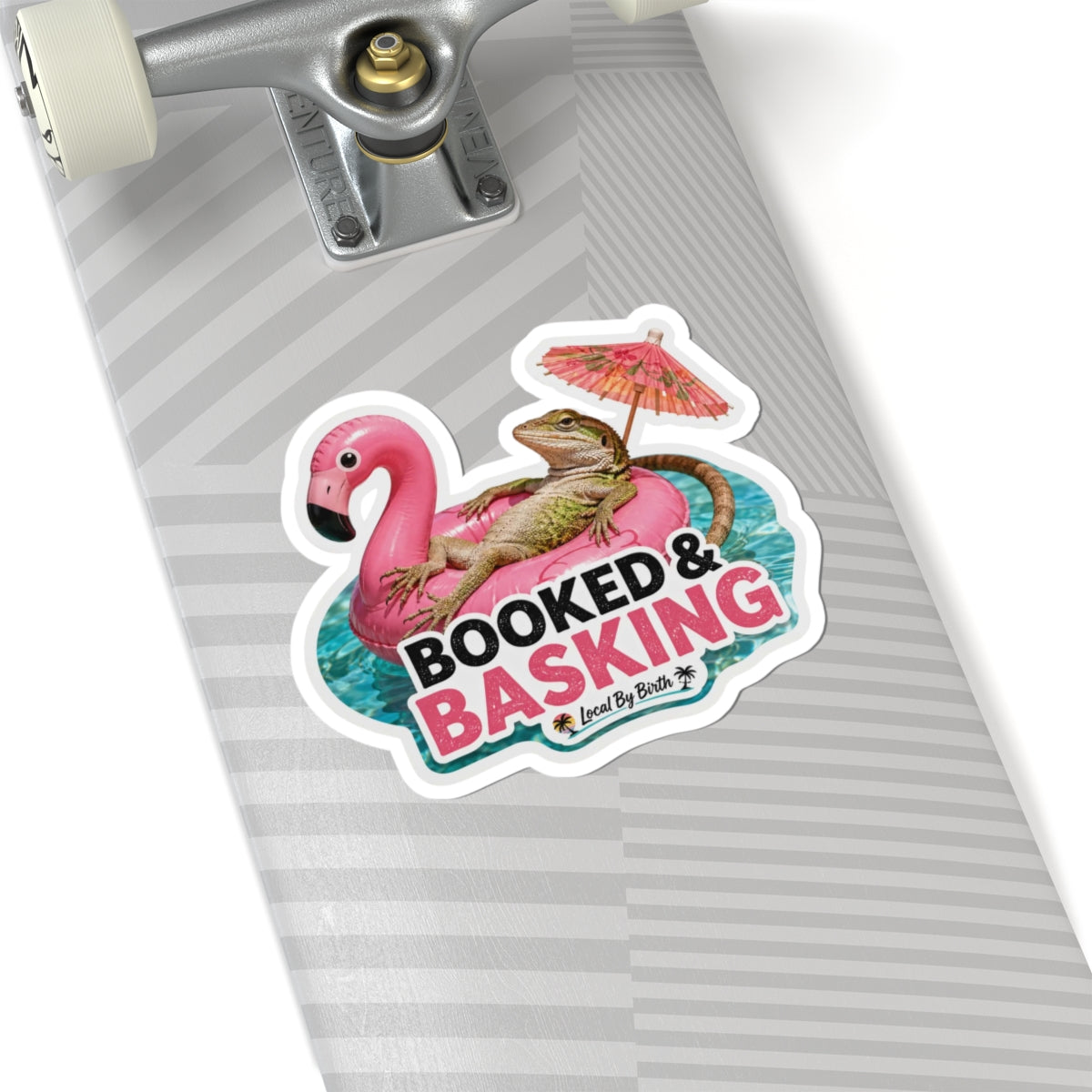 Booked & Basking Sticker