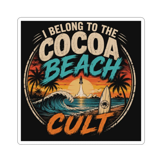 Cocoa Beach Cult Sticker | Funny Cocoa Beach Florida Decal