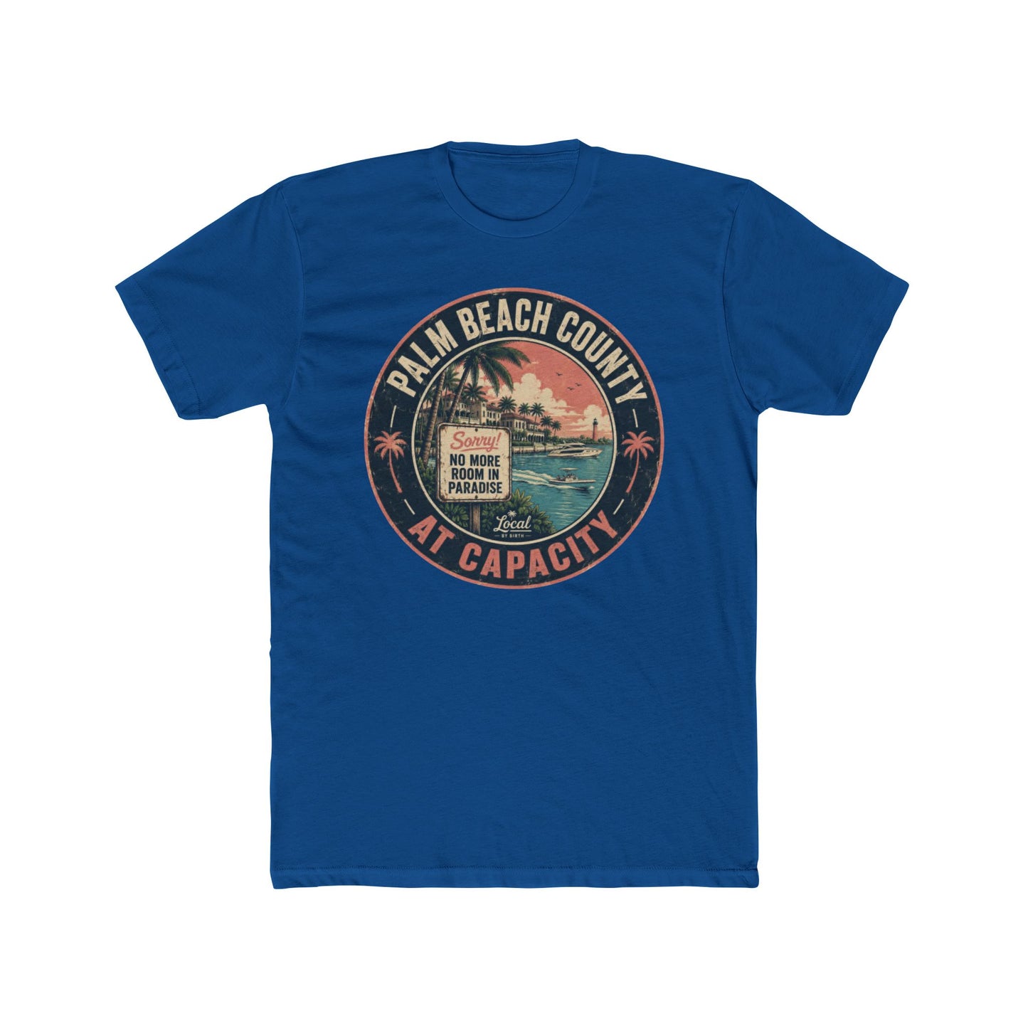 Palm Beach County At Capacity Vintage Sunset T-Shirt