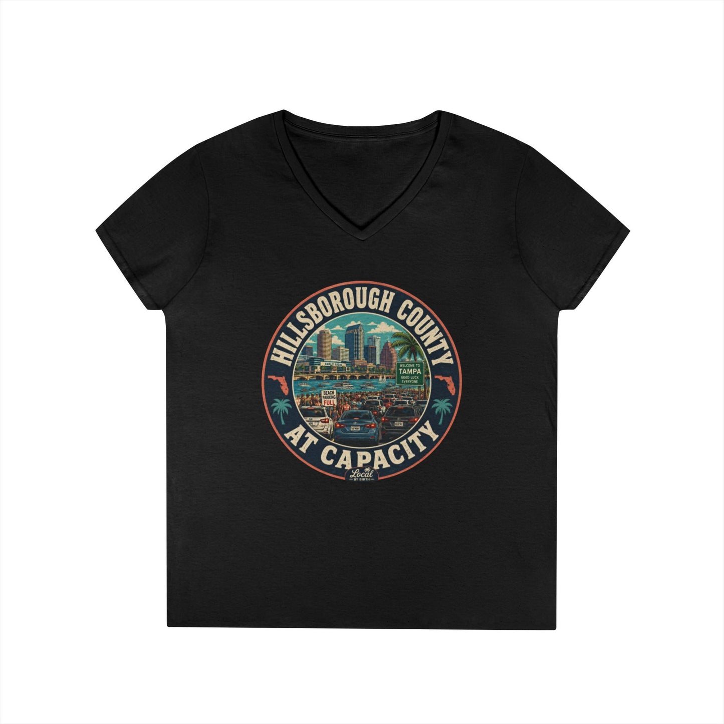 Hillsborough County At Capacity V-Neck Tee