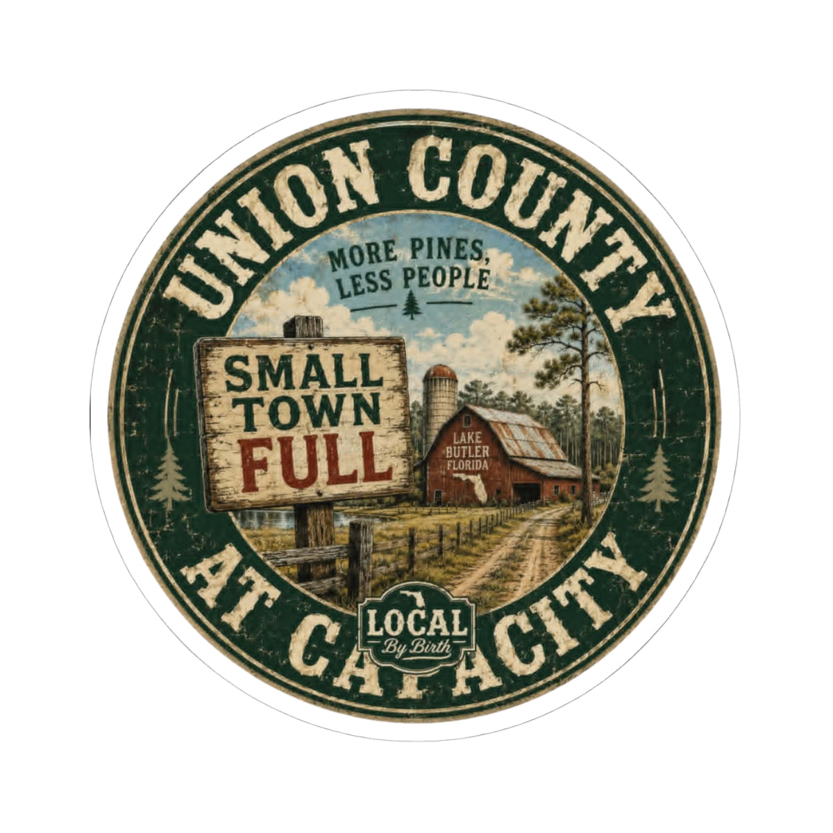 Union County At Capacity sticker
