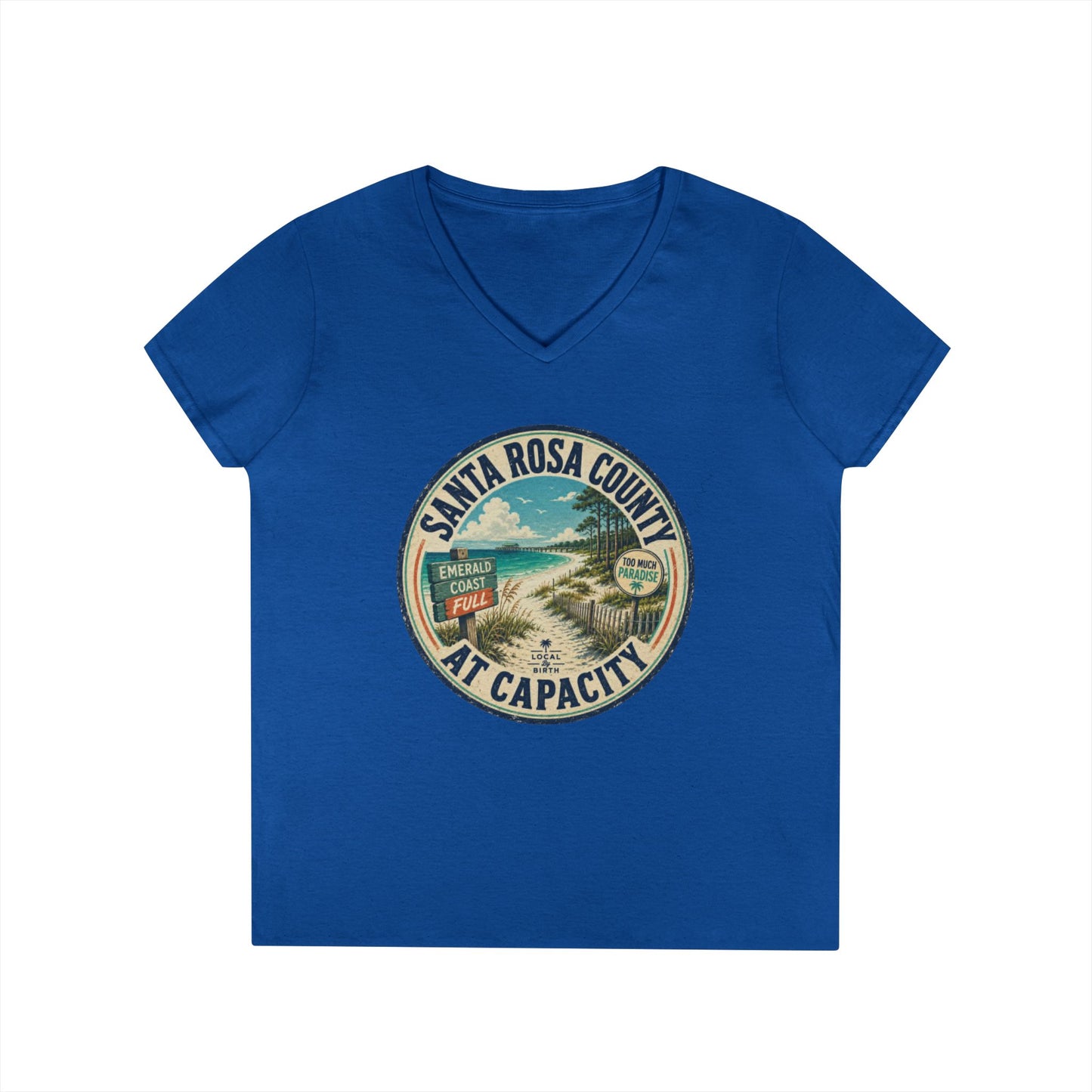 Santa Rosa County At Capacity V-Neck Tee