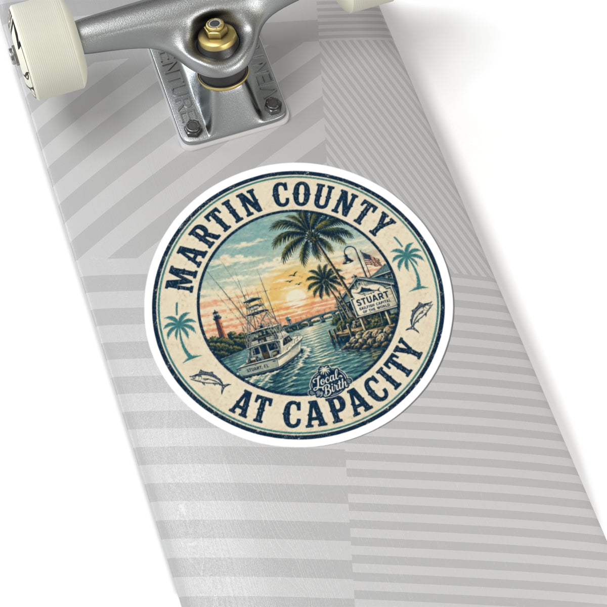 Martin County At Capacity Round Sticker