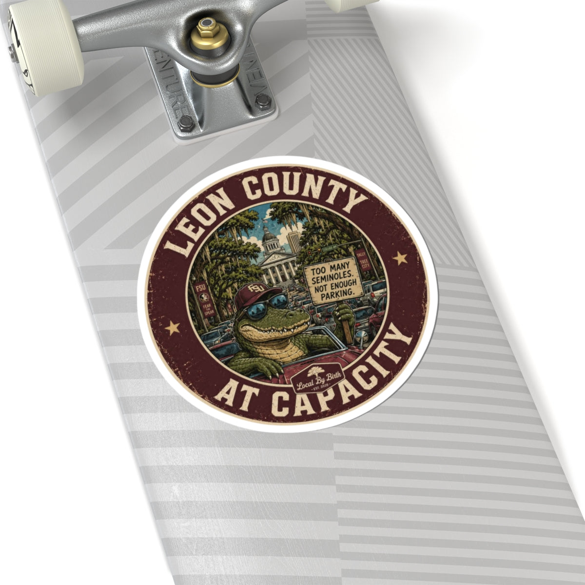 Leon County At Capacity Sticker