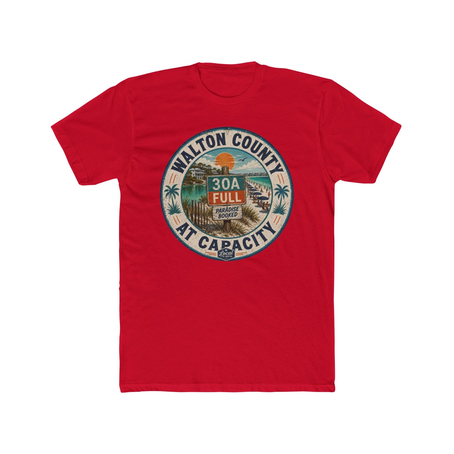 Walton County '30A Full' Vintage Beach T-Shirt