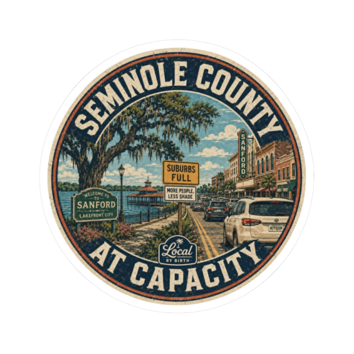 Seminole County At Capacity Sticker