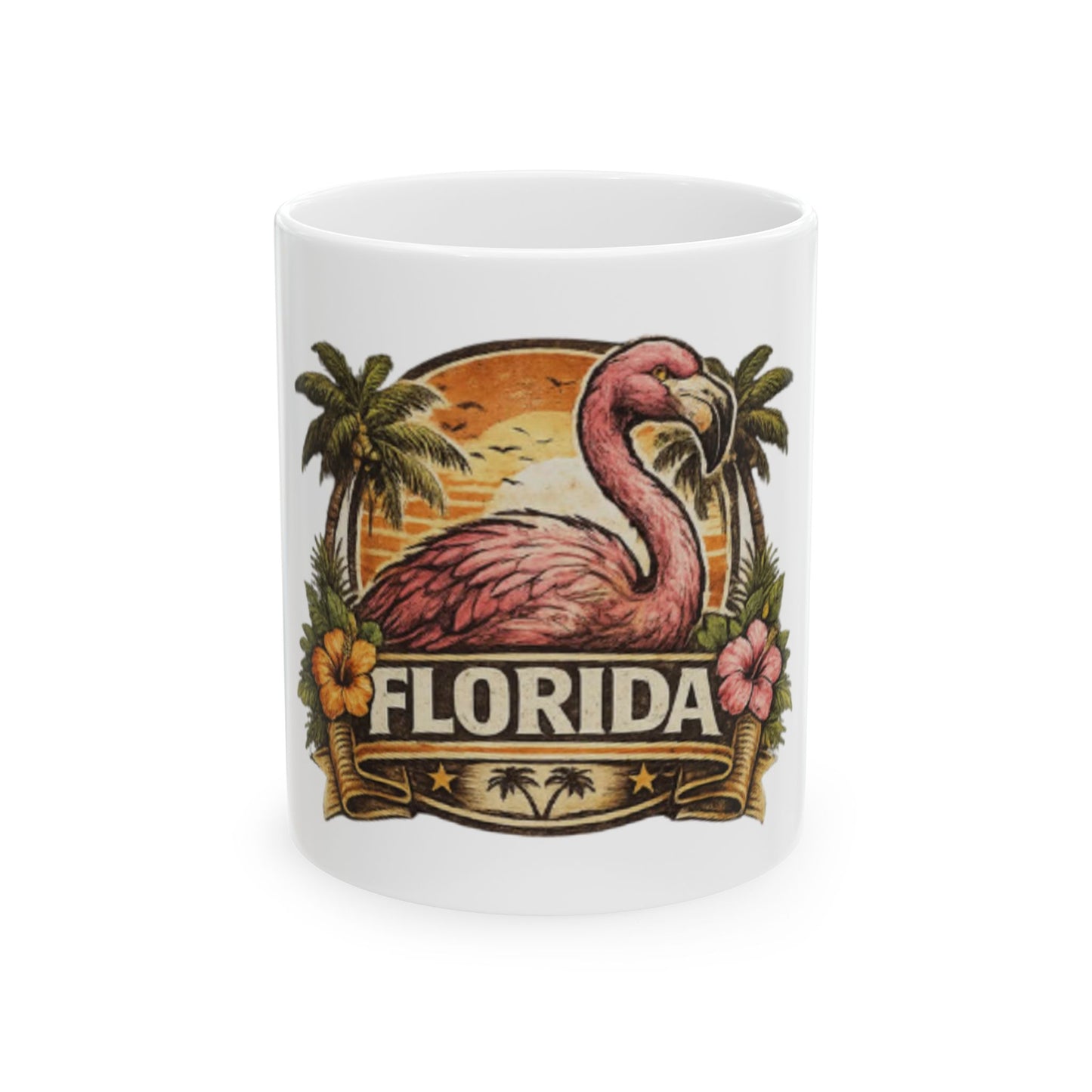 🦩 Florida Official State Bird (Emotionally) Ceramic Mug