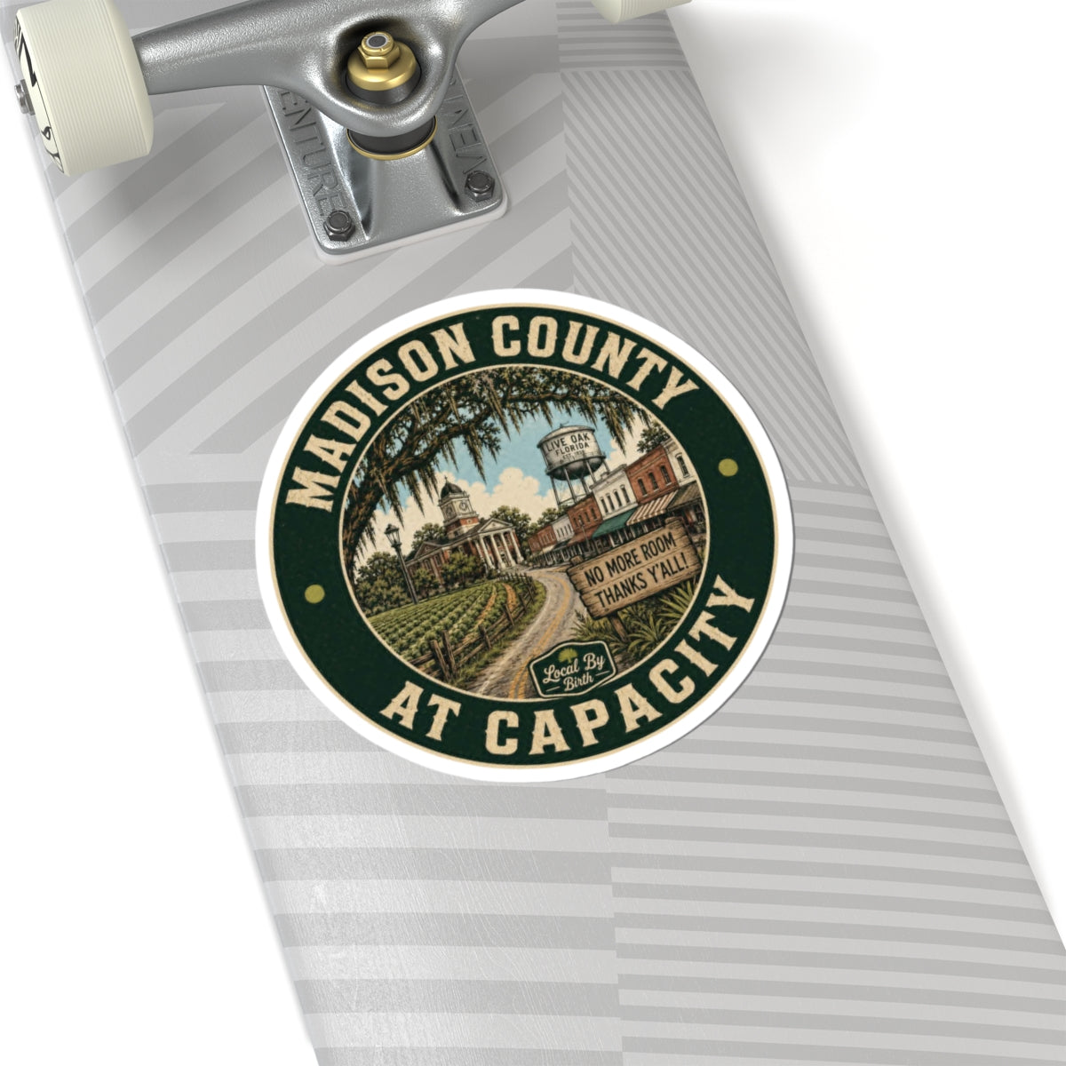 Madison County At Capacity Round Sticker