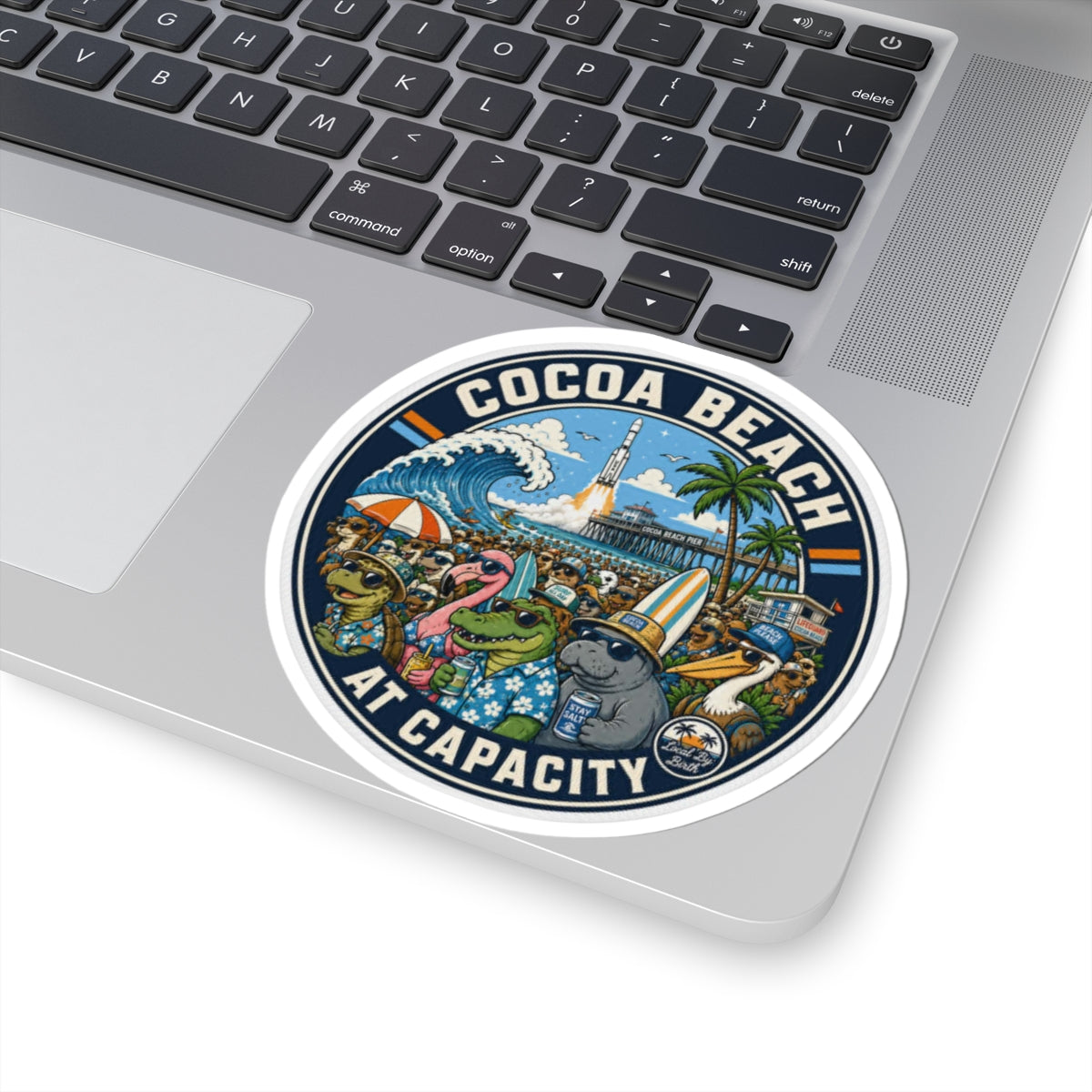 Cocoa Beach At Capacity Sticker