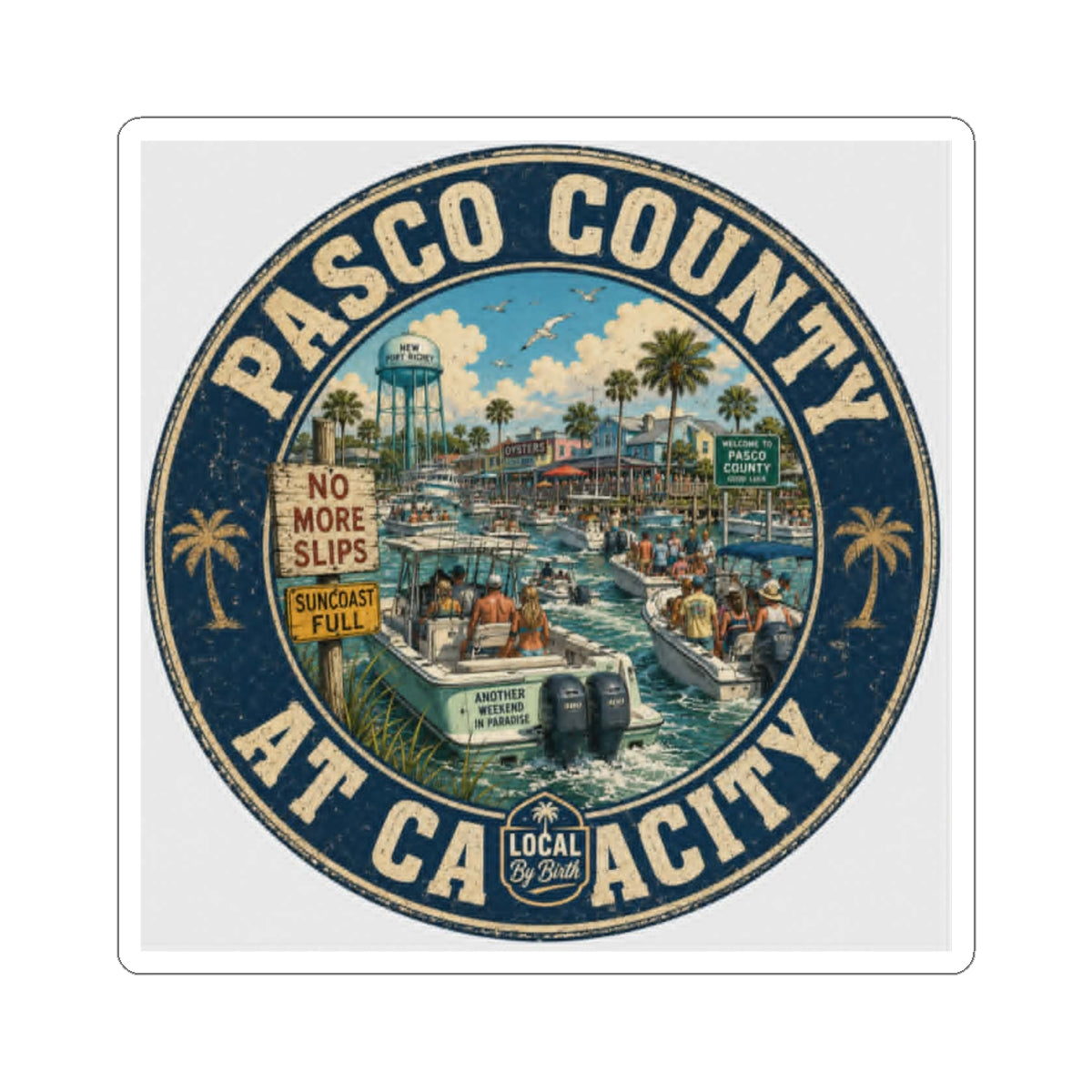 Pasco County at Capacity Sticker