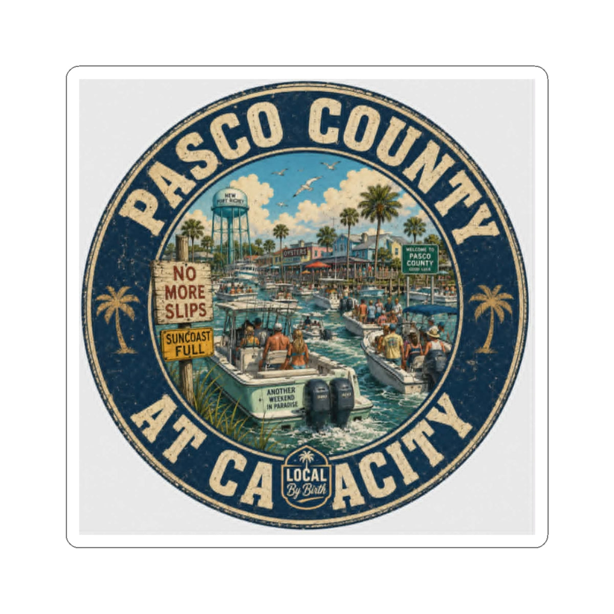 Pasco County at Capacity Sticker