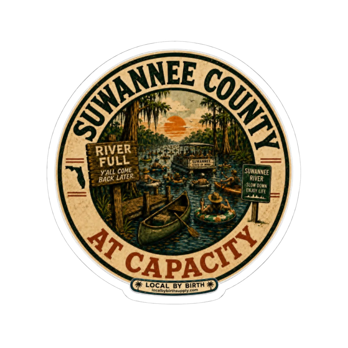 Suwannee County At Capacity Sticker
