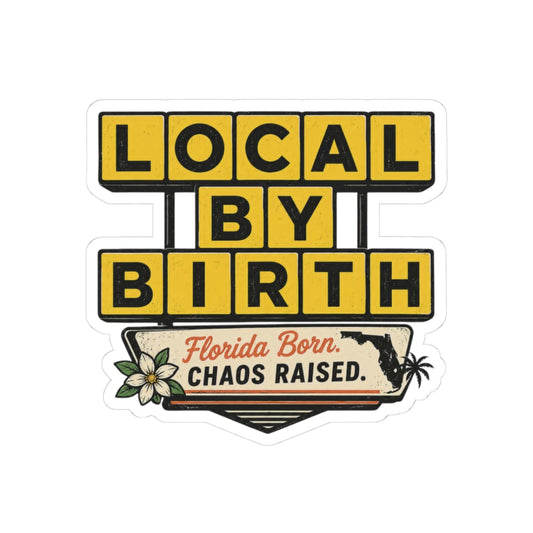 Florida Waffle House Style Sticker – Funny Local Pride Vinyl Decal | Local By Birth